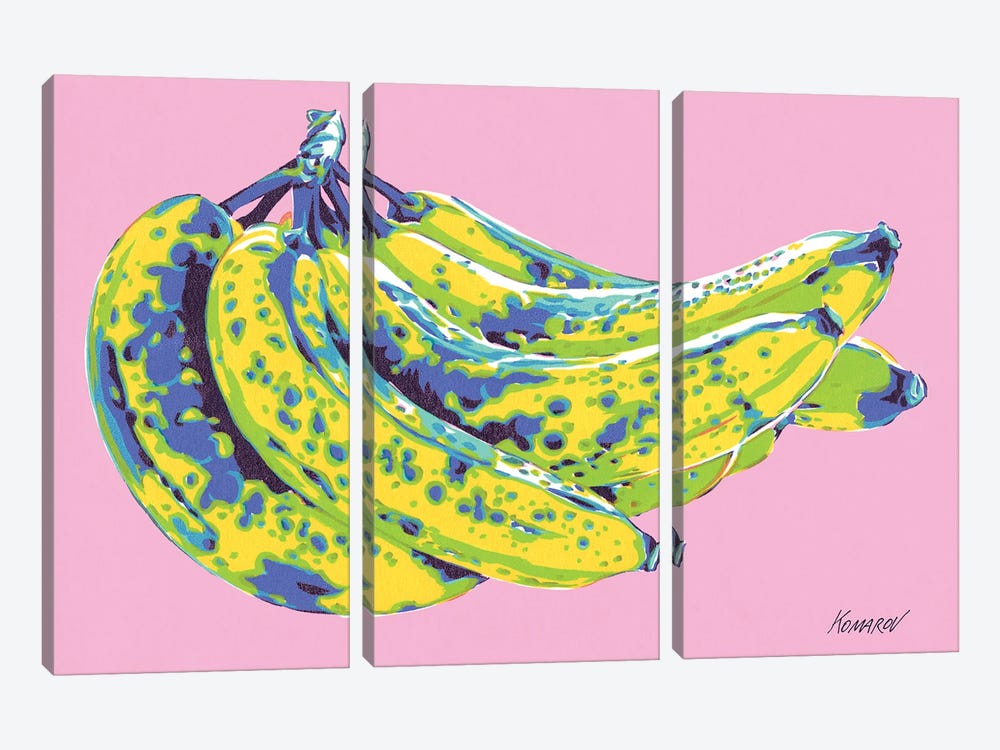 Overripe Bananas by Vitali Komarov 3-piece Canvas Art Print