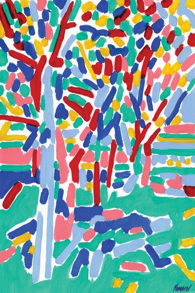 Abstract Tree Landscape by Vitali Komarov canvas print