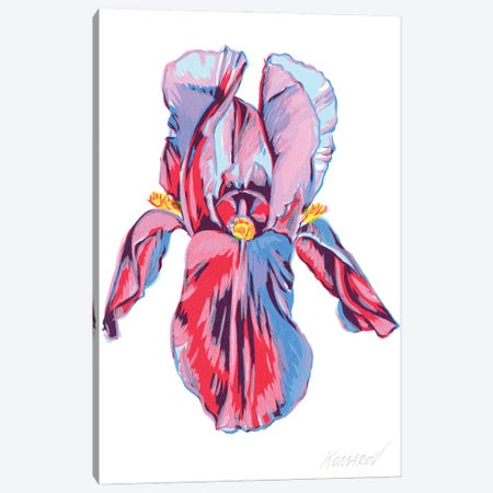 Purple Iris Canvas Print #VTK247} by Vitali Komarov Canvas Art Print