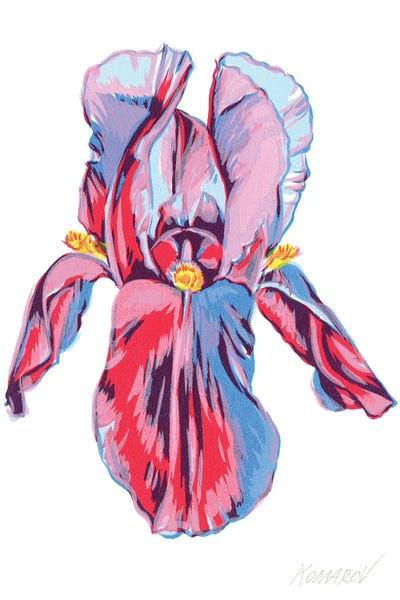 Irises: Purple Iris by Vitali Komarov