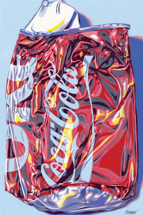 Crashed Cola Can