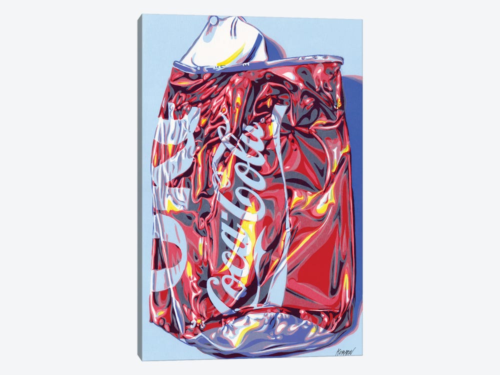 Crashed Cola Can by Vitali Komarov 1-piece Canvas Art