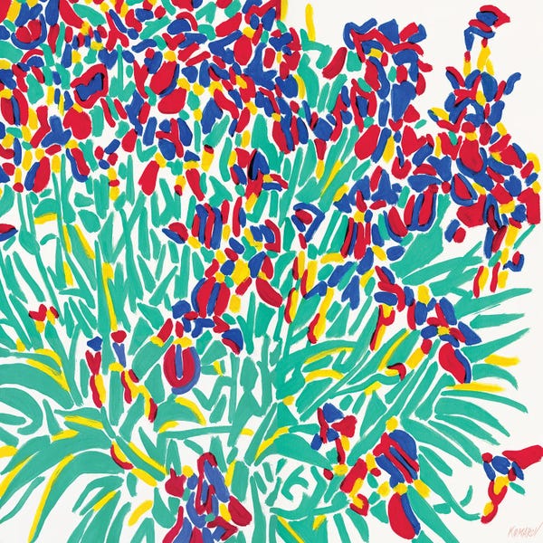 Irises: Colorful Iris Flowers by Vitali Komarov