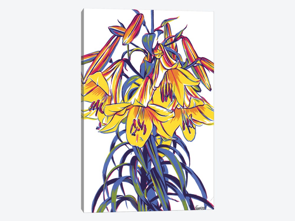 Lily flowers by Vitali Komarov 1-piece Canvas Wall Art