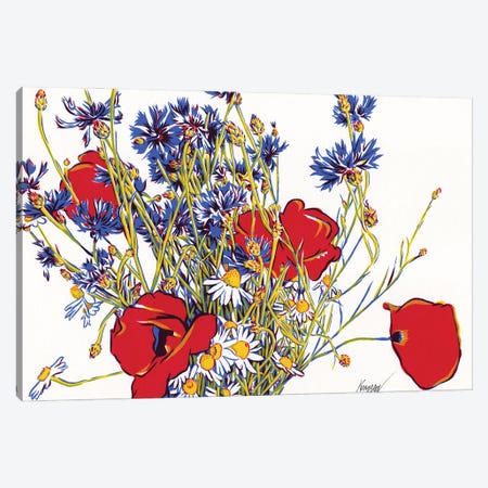 Meadow Flowers Canvas Print #VTK265} by Vitali Komarov Art Print