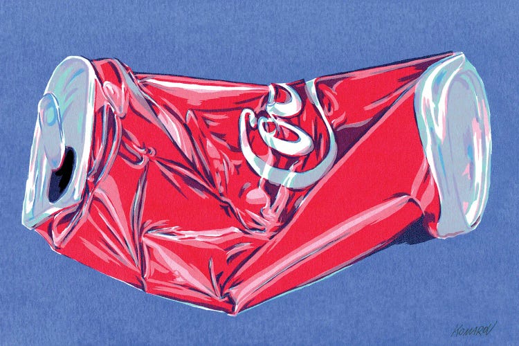 Crushed Cola Can by Vitali Komarov wall art