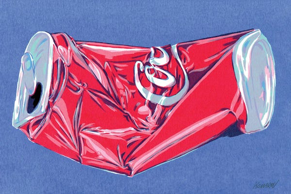 Pop Art Kitchen: Crushed Cola Can by Vitali Komarov