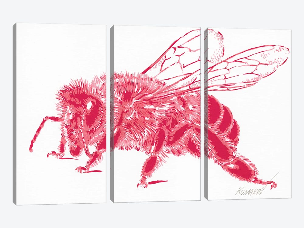 Queen Bee by Vitali Komarov 3-piece Canvas Art