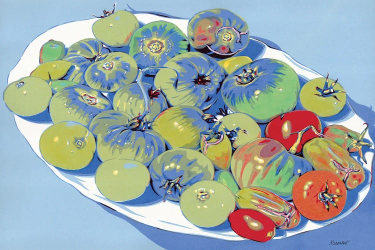 Plate With Tomatoes