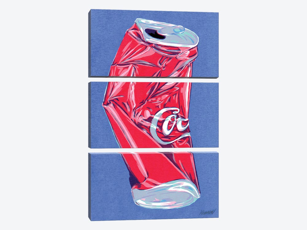 Crushed Coca-Cola Can by Vitali Komarov 3-piece Art Print