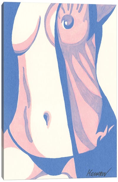 Nude Woman II Canvas Art Print - Vitali Komarov