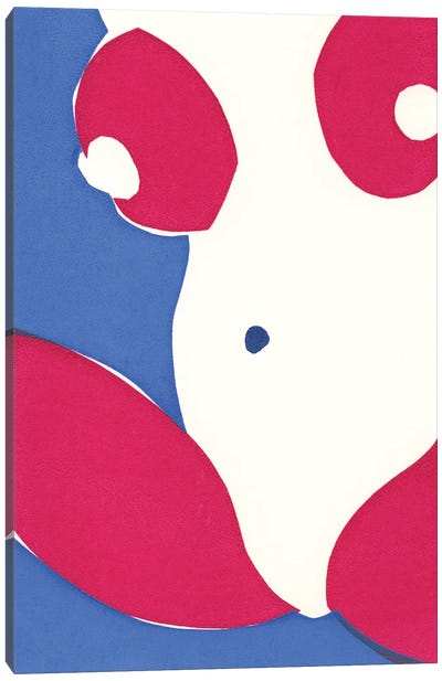 Nude Woman V Canvas Art Print - Vitali Komarov