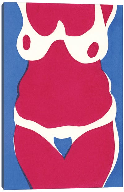 Nude Woman VI Canvas Art Print - Vitali Komarov