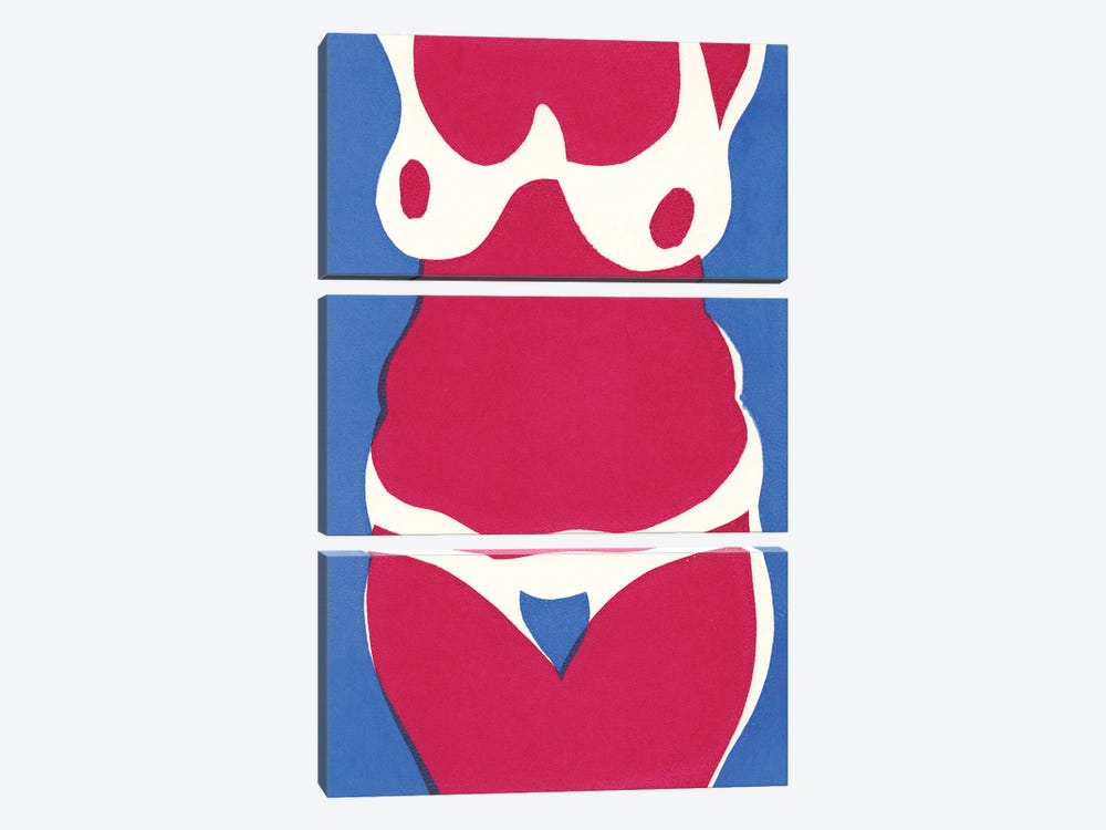 Nude Woman VI by Vitali Komarov 3-piece Canvas Print