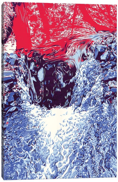 Waterfall Canvas Art Print - Water Art