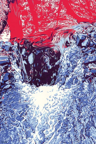 Water Close-Ups: Waterfall by Vitali Komarov