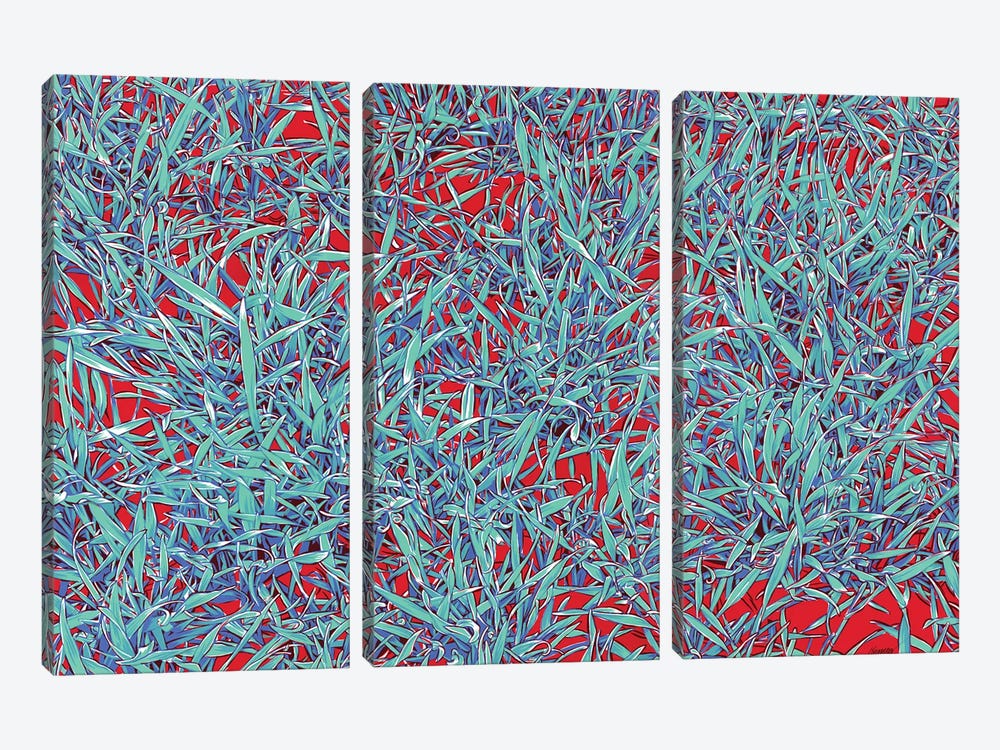 Spring Grass by Vitali Komarov 3-piece Canvas Print
