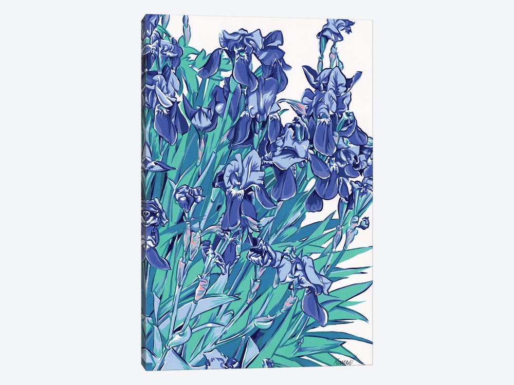 Iris Flowers by Vitali Komarov 1-piece Canvas Art Print