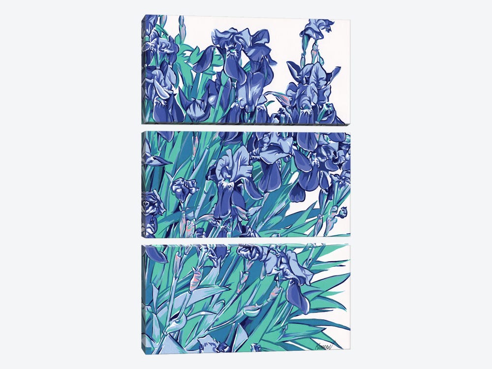 Iris Flowers by Vitali Komarov 3-piece Art Print