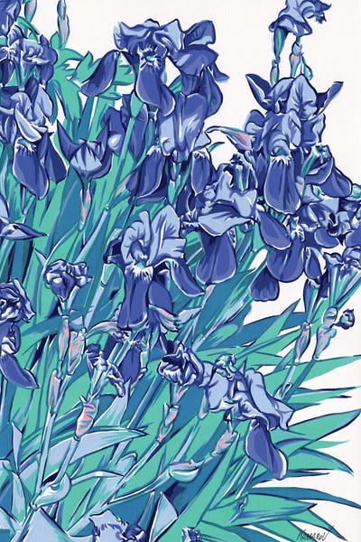 Irises: Iris Flowers by Vitali Komarov