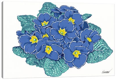 Violet Flower Canvas Art Print - Vitali Komarov