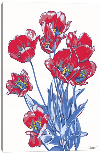 Tulip Bouquet Canvas Art Print - Vitali Komarov