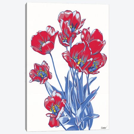 Tulip Bouquet Canvas Print #VTK302} by Vitali Komarov Canvas Print