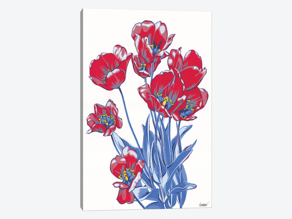Tulip Bouquet by Vitali Komarov 1-piece Canvas Print