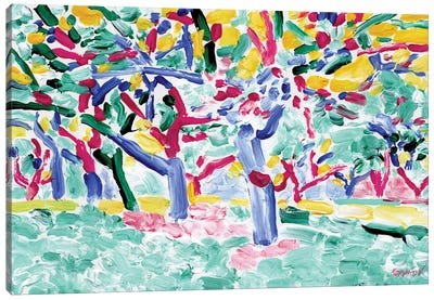 Abstract Trees Canvas Art Print - Vitali Komarov