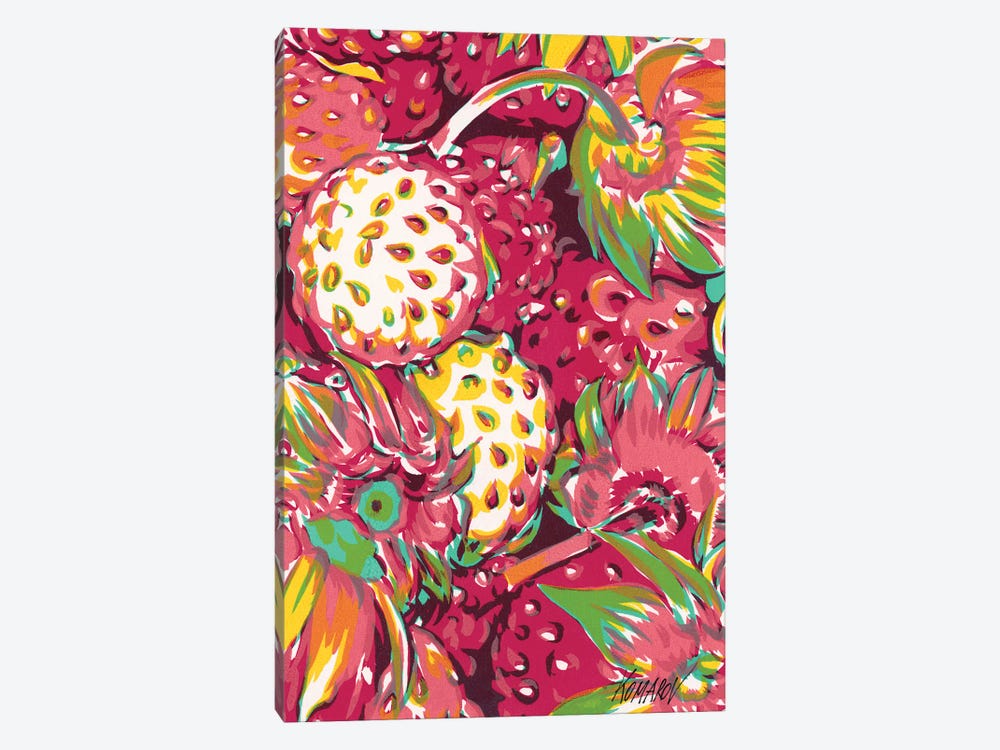 Strawberries by Vitali Komarov 1-piece Canvas Print