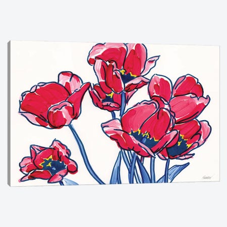 Red Tulips I Canvas Print #VTK310} by Vitali Komarov Canvas Artwork
