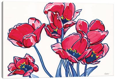 Red Tulips I Canvas Art Print - Vitali Komarov