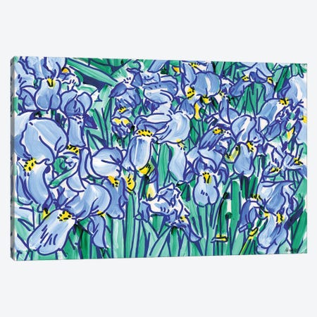 Irises I Canvas Print #VTK311} by Vitali Komarov Canvas Wall Art