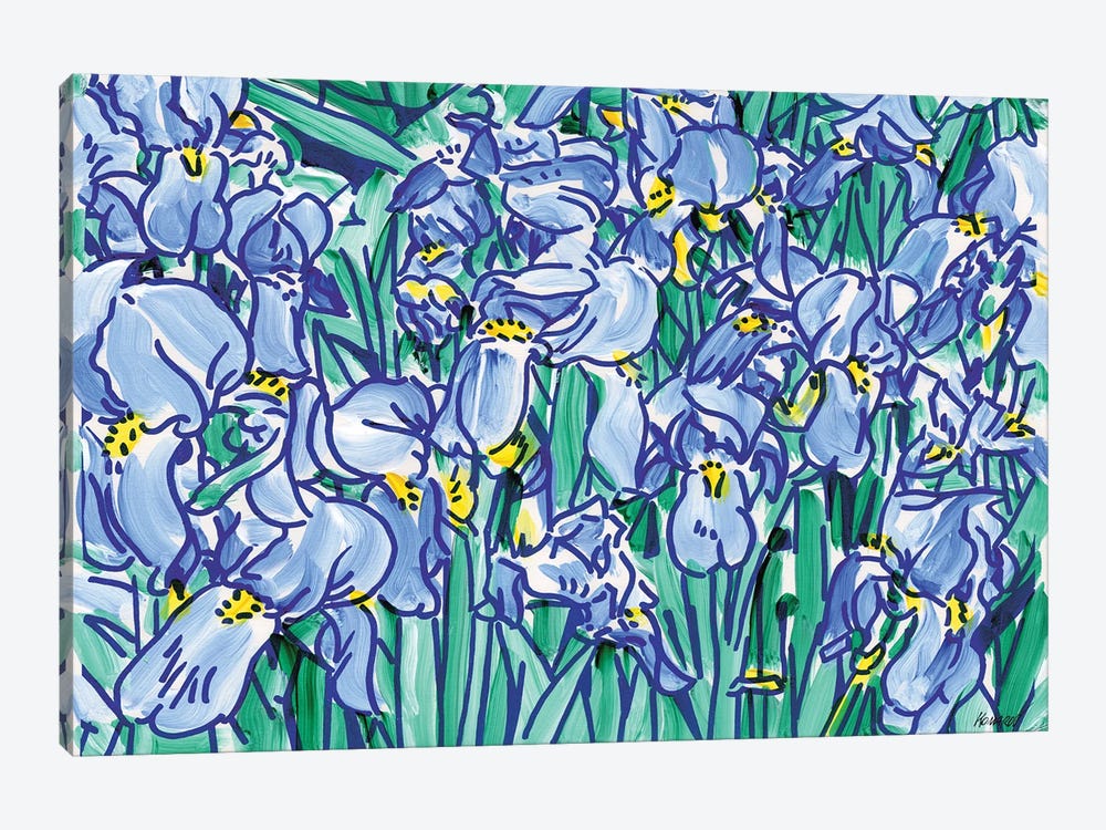 Irises I by Vitali Komarov 1-piece Canvas Art Print