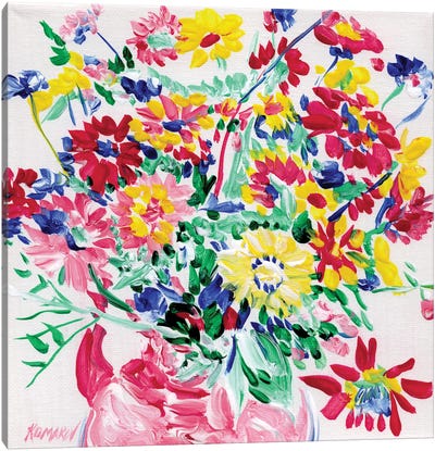 Flower Vase Canvas Art Print - Vitali Komarov