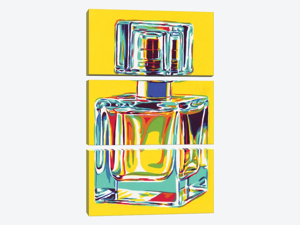 Perfume Bottle by Vitali Komarov 3-piece Canvas Wall Art