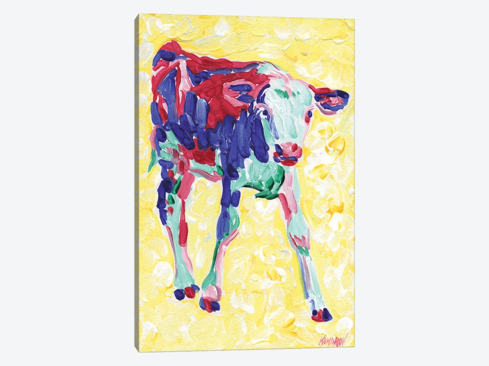 Baby Cow by Vitali Komarov 1-piece Canvas Wall Art
