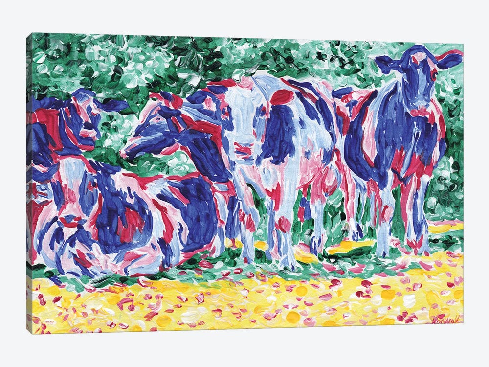Cows Herd by Vitali Komarov 1-piece Canvas Art