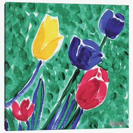 Colorful Tulips Canvas Print #VTK332} by Vitali Komarov Canvas Wall Art
