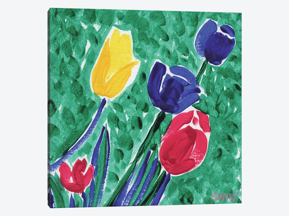 Colorful Tulips by Vitali Komarov 1-piece Canvas Art