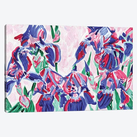 Purple Irises Canvas Print #VTK333} by Vitali Komarov Canvas Artwork