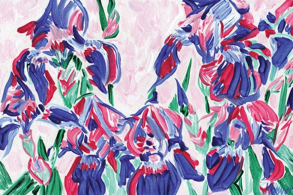 Irises: Purple Irises by Vitali Komarov