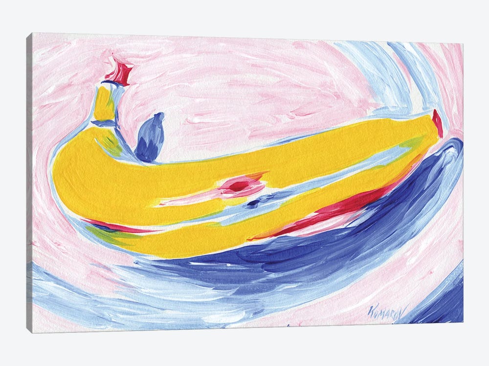 Yellow Banana by Vitali Komarov 1-piece Canvas Print