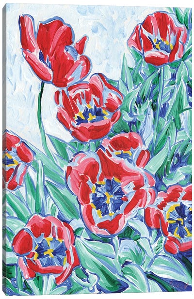 Tulip Flower Bouquet Canvas Art Print - Vitali Komarov