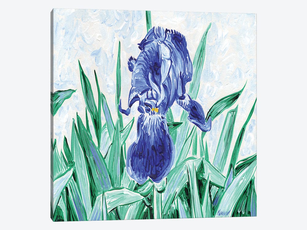 Blue Flower by Vitali Komarov 1-piece Canvas Art