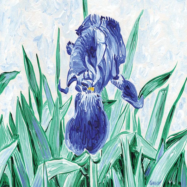 Irises: Blue Flower by Vitali Komarov