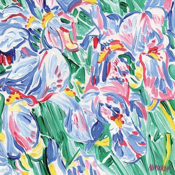 Irises: Floral Still Life by Vitali Komarov