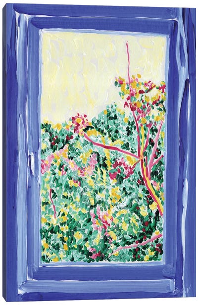 Open Window Canvas Art Print - Mediterranean Décor