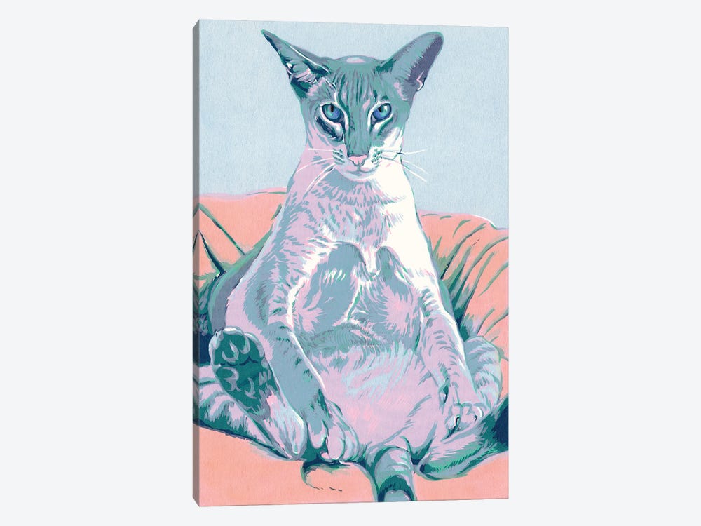 Siamese Cat by Vitali Komarov 1-piece Canvas Print