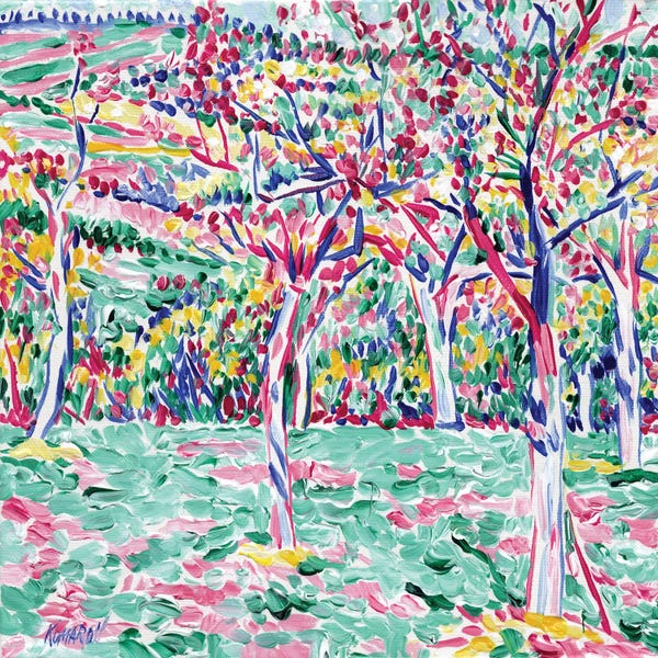 Artists Like Matisse: Tuscany Landscape With Orchard by Vitali Komarov